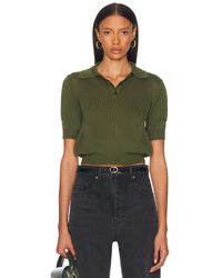Saint Laurent - Short Sleeve Polo Top - Lyst