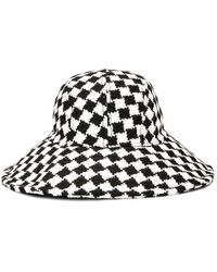 Lele Sadoughi - Checkered Sun Bucket Hat - Lyst