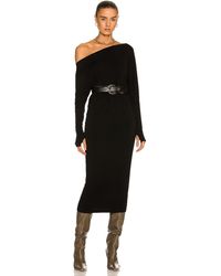 Enza Costa Silk Jersey Slouch Dress - Black