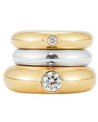 Mega - Zirconia Stacking Donut Ring - Lyst