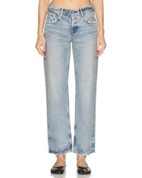 Moussy - Wildwood Straight Low Jeans - Lyst