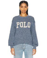 Polo Ralph Lauren - Intarsia Long Sleeve Pullover Sweater - Lyst