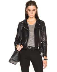acne mock leather jacket sale