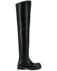Bottega Veneta - Leather Thigh High Boots - Lyst