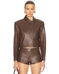 Mimchik - Off Center Moto Jacket - Lyst