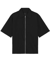 Givenchy - Short Sleeve Boxy Fit Zipped Shirt - Lyst