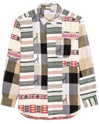 Engineered Garments - Combo Short Collar Shirt - Lyst