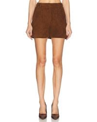AEXAE - Leather Suede Short - Lyst