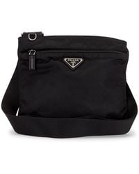 Prada - Tessuto Flat Messenger Bag - Lyst