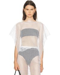 SEV - Sequin Mesh Top - Lyst
