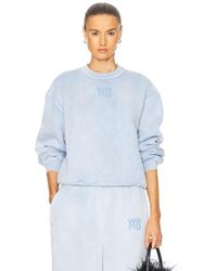 Alexander Wang - Terry Crewneck Sweatshirt - Lyst