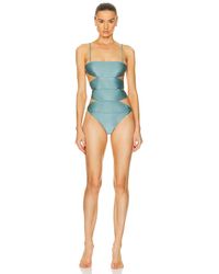 Adriana Degreas - Vintage Orchid Solid Cutout Swimsuit - Lyst
