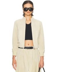 R13 - Shrunken Leather Jacket - Lyst