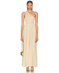 Zimmermann Golden Asymmetric Dress in Metallic | Lyst