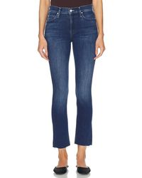 Mother - The Mid Rise Dazzler Ankle Fray Jeans - Lyst