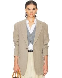 R13 - Oversized Ragged Blazer - Lyst