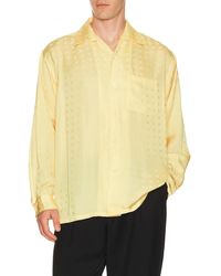 Beams Plus - Open Collar Cupro Dot Pattern - Lyst