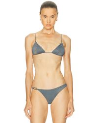Ziah - Fine Strap Triangle Bikini Top - Lyst