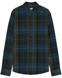 Schott Nyc - Plaid Cotton Flannel Shirt - Lyst
