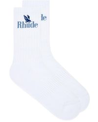 Rhude - Rossa Logo Socks - Lyst