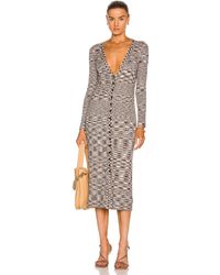 L'Agence Maci Button Duster Cardigan Dress - Brown