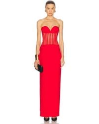Monot - Sweetheart Exposed Bustier Maxi Dress - Lyst