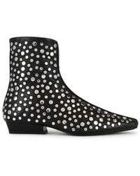 STAUD - Wally Flat Ankle Boot - Lyst