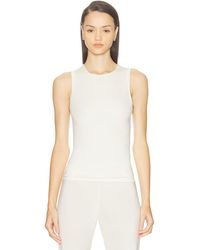 ÉTERNE - Sleeveless Crewneck Soft Jersey Top - Lyst