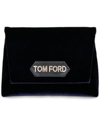Tom Ford Samt Mini Abendtasche Aus Samt in Schwarz Damen Taschen Schultertaschen 