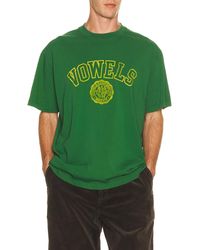 vowels - Faded Collegiate Tee - Lyst