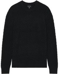 Club Monaco - Boucle Half Diamond Crew Sweater - Lyst