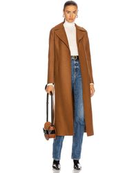 Harris Wharf London Long Maxi Pressed Wool Coat - Brown
