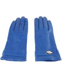 Class Roberto Cavalli Blue Cqz.003 Lamb Leather Gloves - Lyst