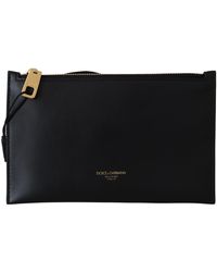 Dolce & Gabbana Small Monreale Belt Bag In Calfskin With Heat-stamped Logo - Black