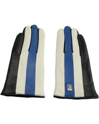 Class Roberto Cavalli Blue Cqz.003 Lamb Leather Gloves - Lyst