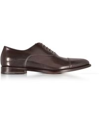 Santoni Oxford in Pelle Marrone