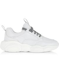 Moschino White Teddy Run Trainers