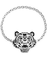 KENZO Mini Tiger Ring aus Sterlingsilber - Mettallic