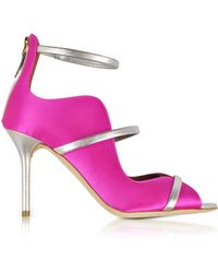 Malone Souliers Fuchsia Leather Heels - Purple
