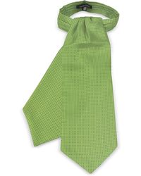 FORZIERI Ascot in Seta con Micro Pois - Verde