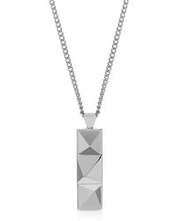 Northskull In'N'Out Tag Necklace Silver - Mettallic