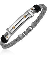 FORZIERI Herrenarmband aus Edelstahl mit Gold - Mettallic
