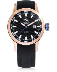 Strumento Marino Black & Gold Speedboat Stainless Steel Men's Watches - Negro