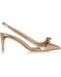 RED Valentino Light Nude Sandie Slingback Pumps - Natural