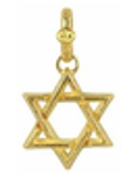 Torrini Stella di David- Großer Anhänger aus 18k Gelbgold - Mettallic