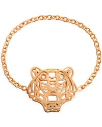 KENZO Mini Tiger Ring in rosegold - Mettallic