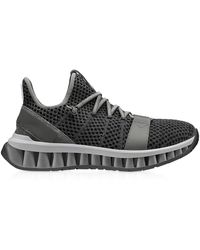 Ermenegildo Zegna Gray TECHMERINO A-Maze Sneakers - Grau