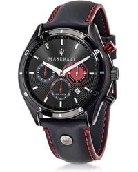 Maserati Sorpasso Herrenuhr aus Edelstahl in schwarz