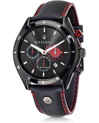 Maserati Sorpasso Herrenuhr aus Edelstahl in schwarz