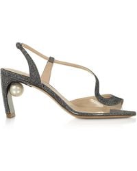 Nicholas Kirkwood Gunmetal 70mm Maeva Pearl S Sandal - Metallic